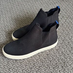 Rothy's Black and Blue Slip-On Sneakers